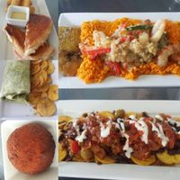 our lunch! at Equelecua Cuban Cafe - Cloud Kitchen in Los Angeles