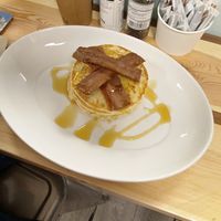 Pancakes with bacon and maple at Blondes in Cottingham