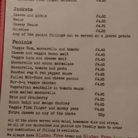 menu at Blondes in Cottingham