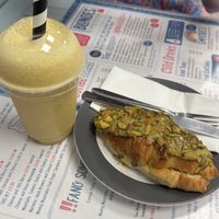 Pistachio Croissant and Pash ‘N Shoot Smoothie   at Blondes in Cottingham