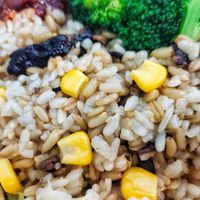 Sesame oil mushroom oat rice at QQ Rice - Woodlands MRT in North Singapore