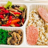 QQ vegan bento at QQ Rice - Woodlands MRT in North Singapore