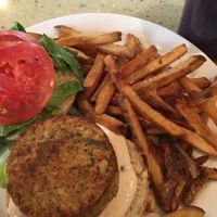 Vegan crab cakes sandwich  at The Mad Batter in Cape May