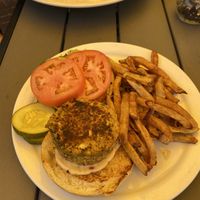 Vegan crab cake lunch sandwich at The Mad Batter in Cape May