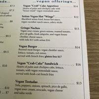Vegan lunch options at The Mad Batter in Cape May