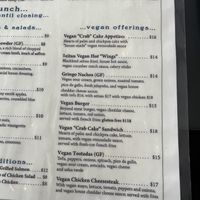 Vegan lunch/ dinner   at The Mad Batter in Cape May