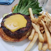 Beyond burger with "cheese" at The Mad Batter in Cape May