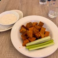 Vegan Wings (To GO) Not a fan of the cubes in contrast with the previous slices. at The Mad Batter in Cape May