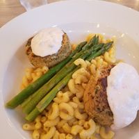 Vegan crabcakes with vegan mac & cheese😍 at The Mad Batter in Cape May