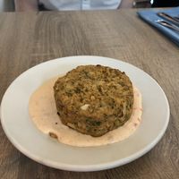 Vegan Crab Cake appetizer  at The Mad Batter in Cape May