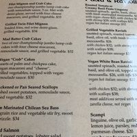 Vegan options through out menu at The Mad Batter in Cape May