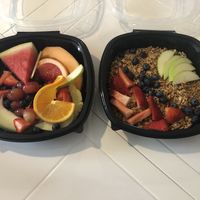 Small fruit bowl and vegan granola  at The Mad Batter in Cape May