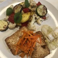 Tofu veggie dish  at Kaffetanten in Tokyo