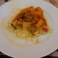 Vegan couscous at Le Safran in Toulouse