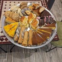 Dessert array (sadly, most sweets are not vegan) at Le Safran in Toulouse