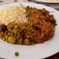 Vegan couscous at Le Safran in Toulouse