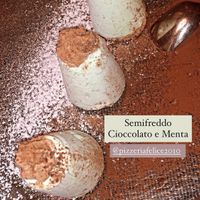 Semifreddo cioccolato e menta at Felice Ristorante Pizzeria in Lucca