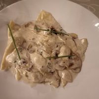 Ravioli funghi at Felice Ristorante Pizzeria in Lucca