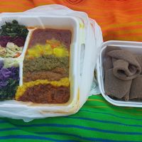 Vegetarian Combo Platter at Hareg Variety in Ottawa