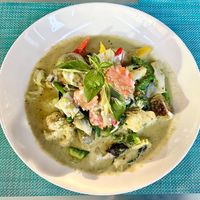 Thai green curry  at The Farm in Dubai
