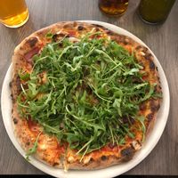 the pizza named ”Vegan” at Jurgis ir Drakonas in Vilnius