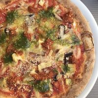 The “Nature lover” pizza. at Jurgis ir Drakonas in Vilnius