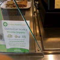 They use a sustainable approach :) at Mangia la Foglia Bio  in Parma