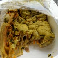 Somewhere between a lasagna and a pie at Mangia la Foglia Bio  in Parma