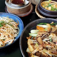 Two appetizers and two meals at Soy in Berlin