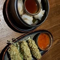 Dumplings and fried tofu😃 at Soy in Berlin