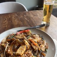 Glass noodles with Tofu and Seitan   at Soy in Berlin