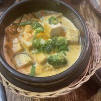 Yellow curry - with tofu and seitan   at Soy in Berlin