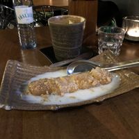delicious dessert made of banana and peanuts at Soy in Berlin