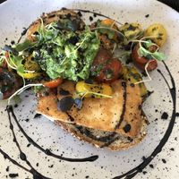 Breakfast special with vegan  halloumi  at Livefast Cafe in Halls Gap