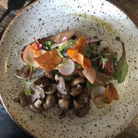 Smashed avo at Livefast Cafe in Halls Gap