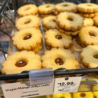 Vegan mango jelly shortbread cookies. These were TO DIE FOR!!! 🤩  at Whole Foods Market in Dayton
