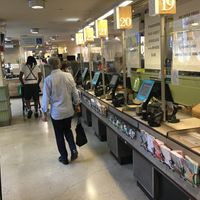 Cash registers at Whole Foods. at Whole Foods Market - Upper East Side in New York City