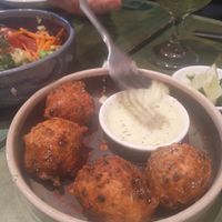 Hush puppies were yummy at Kaya in Pittsburgh