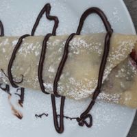 Chocolate crepes! at Pane e Marmellata in Ghasri
