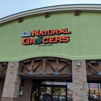 An anchor along the north side of town. at Natural Grocers in Kalispell