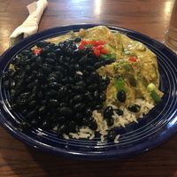 Curry 'Burrito' Bowl with Tofu at Knead Cafe in Kalispell