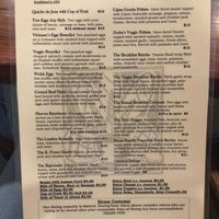 Breakfast Menu at Knead Cafe in Kalispell