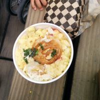 Mac n cheese side; comfort food at its most delicious at Fru Fru Terra in Portland