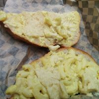 Grilled Mac n cheese panini; as decadently delicious as it looks at Fru Fru Terra in Portland