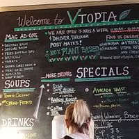 Menu board. Quite a few options to choose from! at Fru Fru Terra in Portland