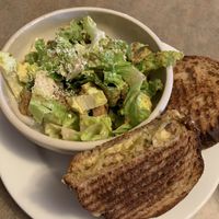 Rueben with side ceasar 👌🏼 (melty cheeze 😋) at Fru Fru Terra in Portland