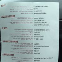 vegan menu at Crooked Ewe Brewery and Ale House in South Bend