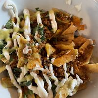 Chilaquiles with chorizo   at Crooked Ewe Brewery and Ale House in South Bend