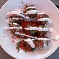 Elote Hushpuppy  at Crooked Ewe Brewery and Ale House in South Bend