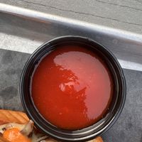 Yummy Homemade ketchup   at Crooked Ewe Brewery and Ale House in South Bend